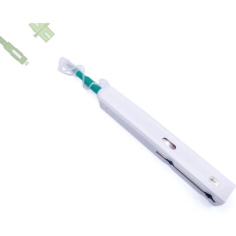 Elfcam® - Stylo de Nettoyage pour Fibre Optique Tip-Pen pour Adaptateur Femelle SC/FC/St (APC et UPC), Connecteurs Mâles SC/FC/St 2,5mm et Traversées, Plus de 800 Nettoyages