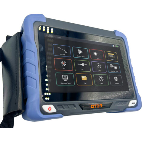 Elfcam - ELF-6800 OTDR pour FTTH, 26/28/35/33dB 1310nm/1550nm, Portable 4 en 1 OTDR + VFL+ OPM + OLS, OTDR Testeur Fibre Optique/Réflectomètre du Domaine Optique, Jusqu’à 160km.