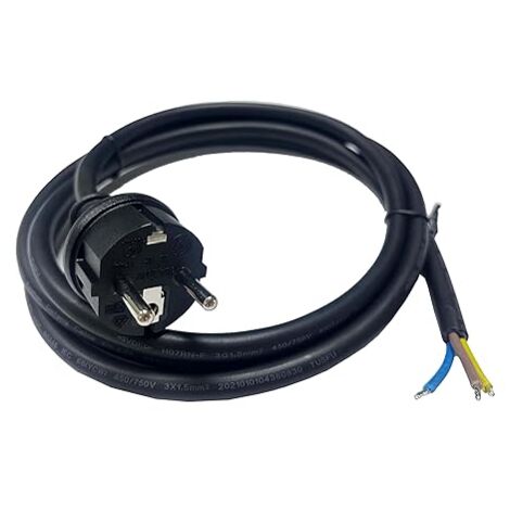 Solarsys® - 40m Cordon d'alimentation en Caoutchouc H07RN-F 3x1,5mm, Photovoltaique AC Cable avec Prise Schuko (CEE 7/7) pour Micro-onduleur APsystems Hoymiles Deye Envertech