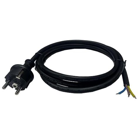 Solarsys® - 40m Cordon d'alimentation en Caoutchouc H07RN-F 3x1,5mm, Photovoltaique AC Cable avec Prise Schuko (CEE 7/7) pour Micro-onduleur APsystems Hoymiles Deye Envertech