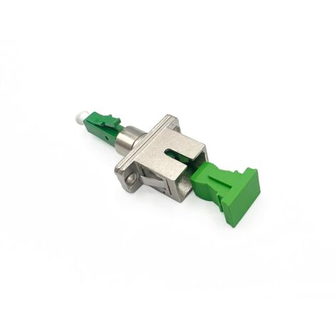 Elfcam® - Adaptateur à Fibre Optique Câble Monomode Simplex SC/APC Femelle à LC/APC Mâle, Lot de 1
