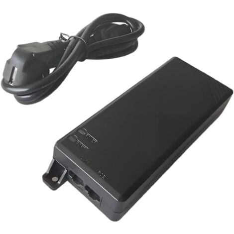 Elfcam - 150W PoE Injecteur 2,5Gb/1,25Gb pour Starlink Gen 3 et Gen 2, Passive PoE Injector avec Protection Contre Les Surtensions 3KV, Play & Plug, Entrée 100-240V AC et Sortie 150W 48V-56V (1/5)