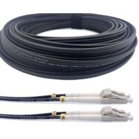 70m Câble fibre optique Elfcam LC UPC duplex OM3 multimode 50/125um G657A2 extérieur 5mm