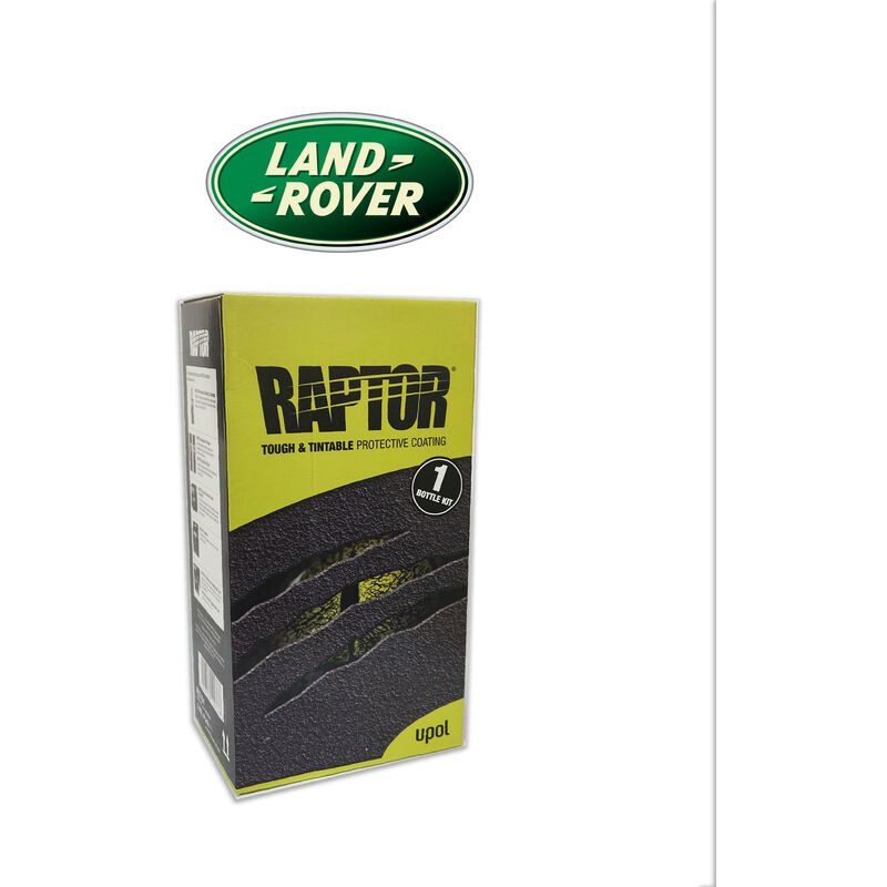 Pintura Super Resistente 2K Raptor Negro Kit 1 Lt
