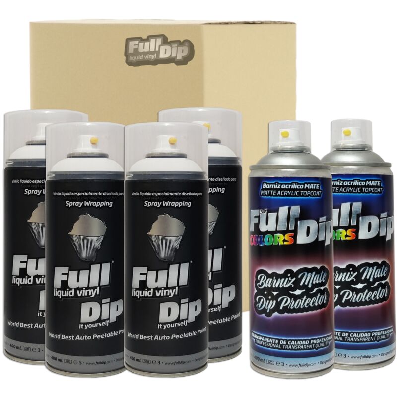 Fulldip Pack 3 Sprays Vinilo LIQUIDO Full Dip Negro Mate : : Coche  y moto