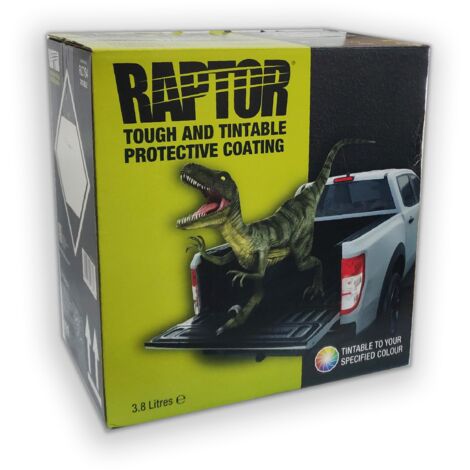 Pintura U-POL Raptor Super Resistente 2K Kit Negro (1 L)