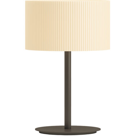 E15 MARYLIN handgefertigte plissierte Pongee-Tischlampe (1/5)