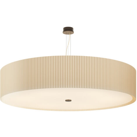 E3 VICTORIA handgefertigte ponge-plisse-deckenlampe (1/4)
