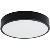 Sollux Onyx Zylindrische Deckenleuchte 40cm Schwarz LED 3000K