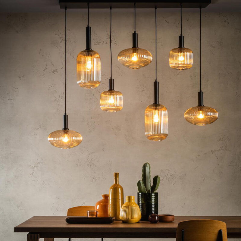 V-TAC Pendelleuchte Modern, 1 Meter Länge, E27 Fassung, Ø30cm – Schlichtes Design Für Wohnzimmer & Küche