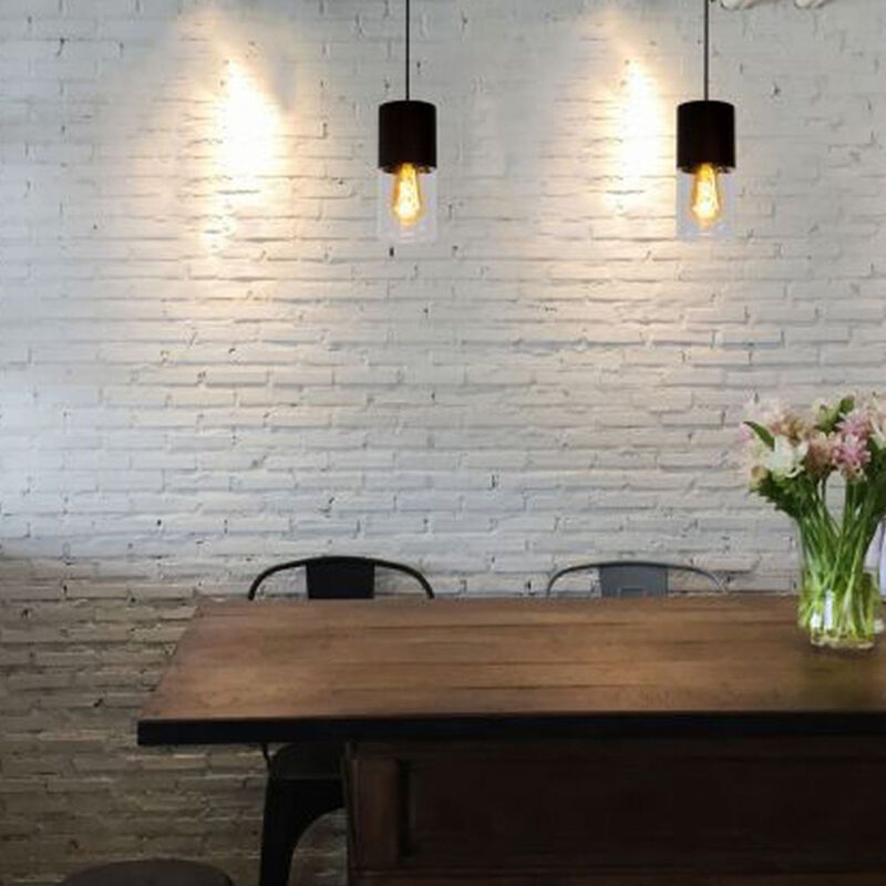 V-TAC Pendelleuchte Modern, 1 Meter Länge, E27 Fassung, Ø30cm – Schlichtes Design Für Wohnzimmer & Küche