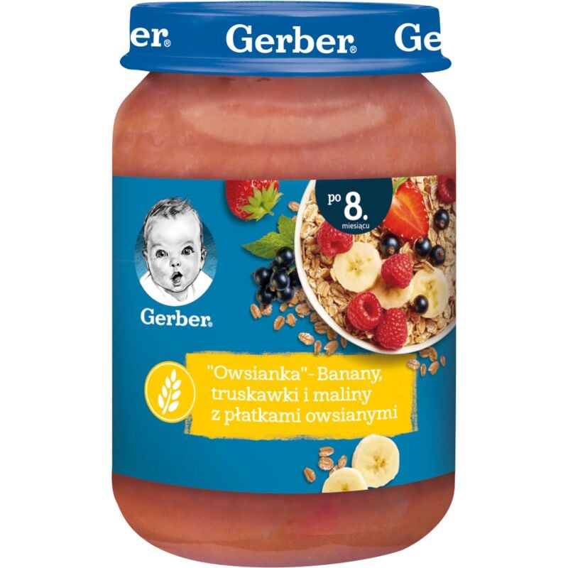 Gerber Haferflocken Banane, Erdbeere, Himbeere - Nach 8 Monaten