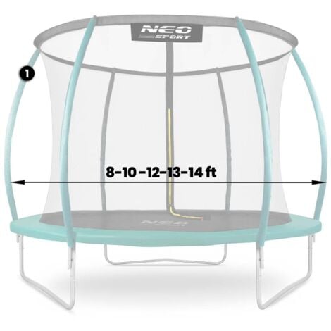 Oberer Pfosten für Trampolin Typ C 8-14 Fuß grün Neo-Sport