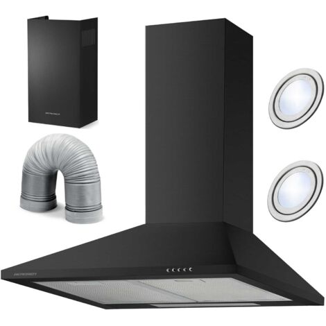 Berdsen BT-214 60 cm Kamin-Dunstabzugshaube schwarz