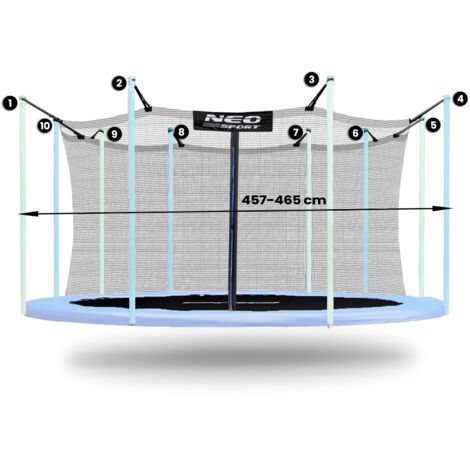 Sicherheitsnetz mit Spanngurten für Trampolin 183 cm Sicherheitsnetz mit Spanngurten für Trampolin 183 cm