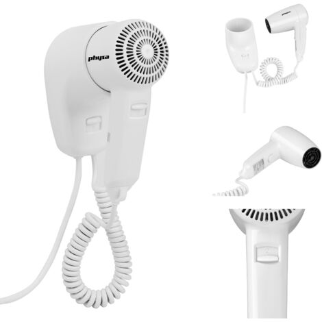 Physa PURUS 1200W Wandhaartrockner für Hotelpools, weiß (1/5)
