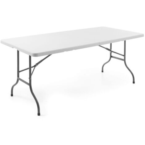 Klappbarer Cateringtisch weiß 183x75cm bis 150kg - Hendi 810910 (1/4)