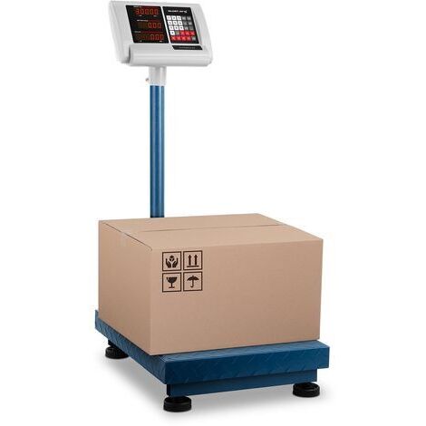 Faltbare Plattformwaage für Lagerzählung 40x50cm Netzteil + Batterie 300kg / 50g (1/5)