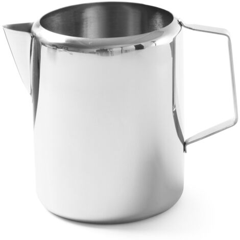 Krug, Becher für Milch, Kaffee, Tee, Edelstahl, 0,35L - Hendi 451007