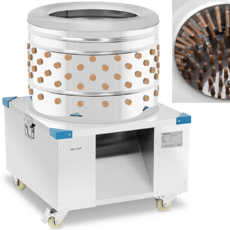 Vertes FD5-GRM600 Geflügelrupfmaschine Aus Edelstahl – 540 Kg/h, 1500 Watt, 180 Rupffinger, Mit Kaltwasseranschluss & Auswurfrutsche