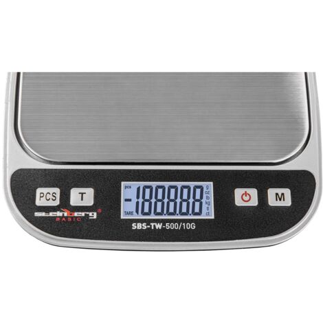 U.S. Solid Präzisionswaage – 5000g X 0.01g, Digitale Laborwaage Mit 19 Einheiten, Edelstahlschale, ABS-Gehäuse