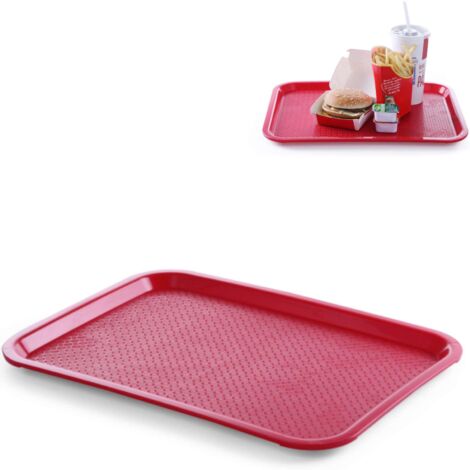 Fast-Food-Tablett aus Polypropylen, 30,5 x 41,5 cm, Rot