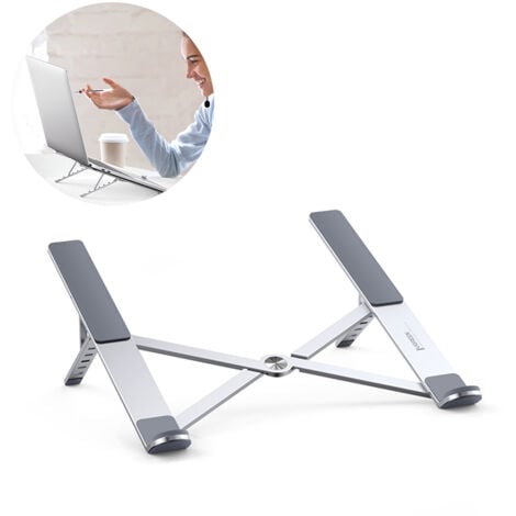 Otuiaim Laptopständer Verstellbar - Dual Monitor Halterung Ohne Bohren Für Schreibtisch