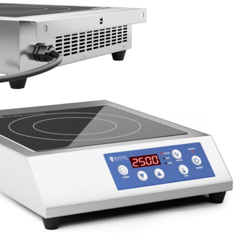 Verstellbares Induktionskochfeld, 1 Kochzone, Durchmesser 28 cm, LED, 3500 W (1/4)