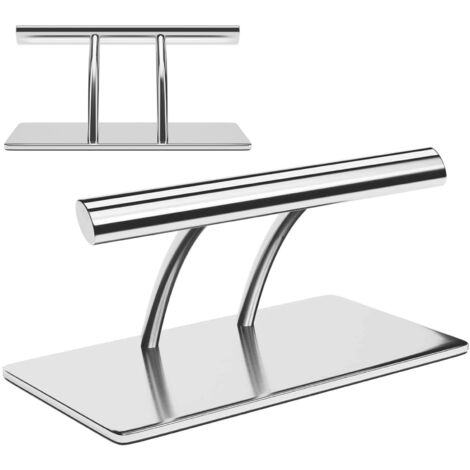 Büro-Friseur-Fußhocker, rutschfest, Edelstahl, 35 cm (1/5)