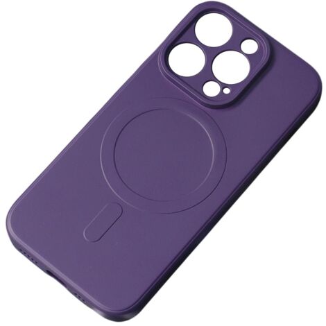 Silikonhülle mit MagSafe für iPhone 15 Silikonhülle lila (1/5)