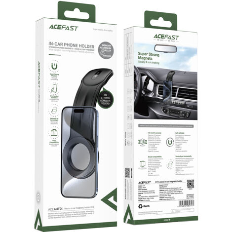 Magnetische Autotelefonhalterung für das Armaturenbrett, schwarz (1/5)