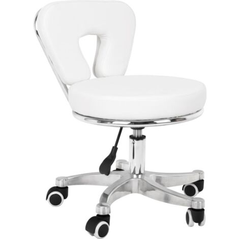 Kosmetikhocker für Pediküre 9266 weiß (1/2)