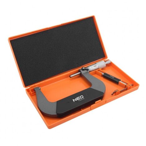 Wiltec Mikrometer Werkzeug Set, 0-100 mm Messbereich, 0,01 mm Messgenauigkeit, Werkzeugset Stahl Wiltec Mikrometer Werkzeug Set, 0-100 mm Messbereich, 0,01 mm Messgenauigkeit, Werkzeugset Stahl