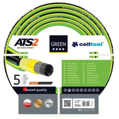 CELLFAST - GARTENSCHLAUCH - GREEN ATS2  - 1/2 Zoll - 25 m