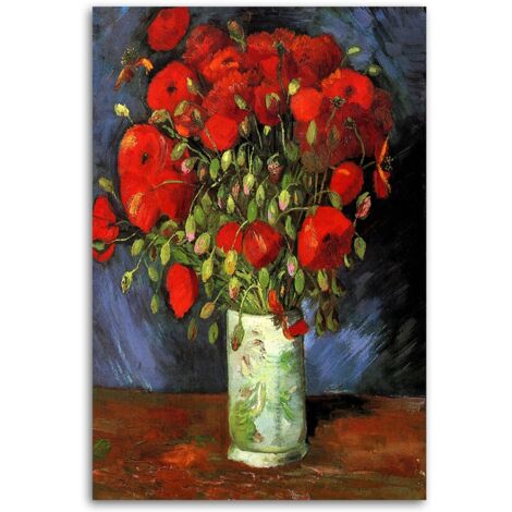 Gemalde Mohnblumen In Vase