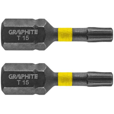 Schlagbohrer TX15 x 25 mm, 2 Stück. (1/2)