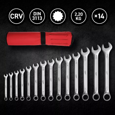 Teng Tools Ringmaulschlüssel-Set, 7-teilig – Größen 20-32 Mm Aus Chrom-Vanadium-Stahl | Mit Praktischer Aufbewahrung