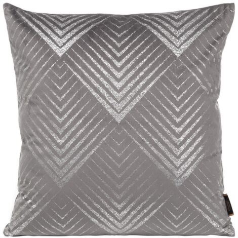 dekorativer-kissenbezug-45x45-blink-36-geometrischer-samt-grau-silber