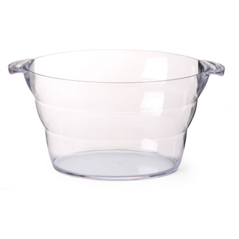 Ovale Kunststoffschale für Champagner oder Punsch SAN 47x29x23cm - Hendi 593165 (1/2)