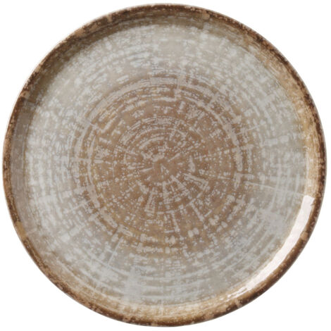 Crete Pizzateller aus robustem Porzellan, Durchmesser 330 x 18 mm - 6er-Set. (1/2)