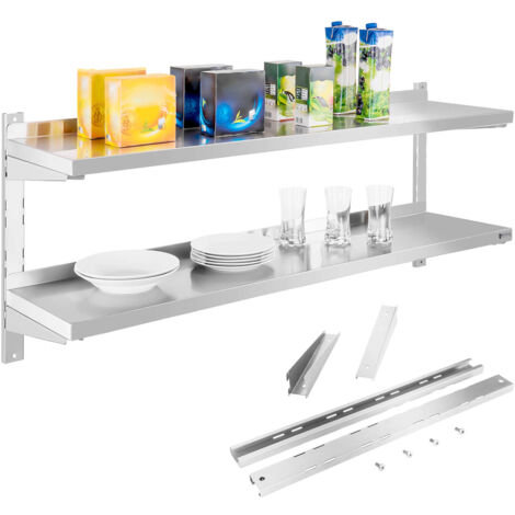 Doppeltes Stahlwandregal, verstellbar, 140 cm (1/5)