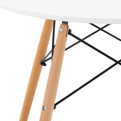Tisch, skandinavischer Tisch für Wohnzimmer, Büro, modern, rund, Durchmesser. 80 cm hoch 74 cm