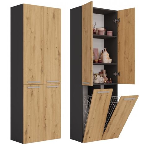 Nel 2K/DD ANTHRAZIT ARTISAN Badezimmerpfosten
