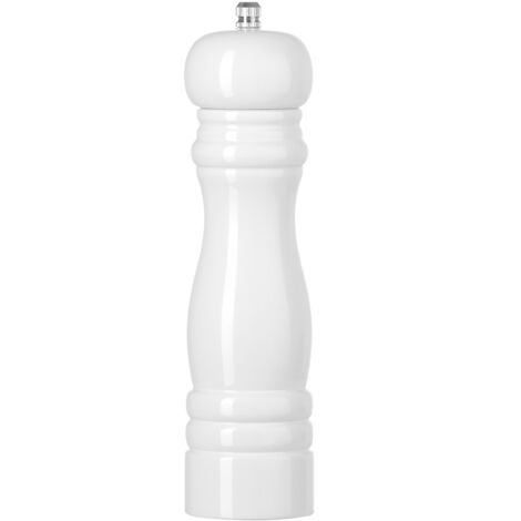 Salzmühle aus Holz, weiß, Durchmesser. 55 x 215 mm – Hendi 469606