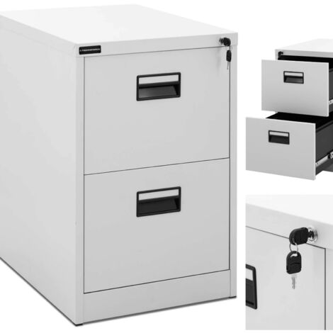 DWVO Aktenschrank Mit 3 Schubladen - Abschließbar & Mobil