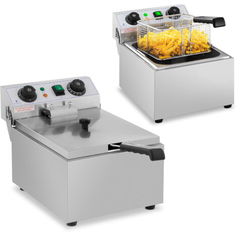 Elektrische Fritteuse mit Timer, 230 V, 3200 W, 10 l