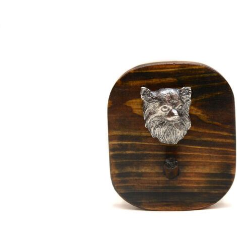Langhaar-Chihuahua - Leinenhalter, Medaillenhalter mit Hund, Schlüsselhaken von Art-Dog
