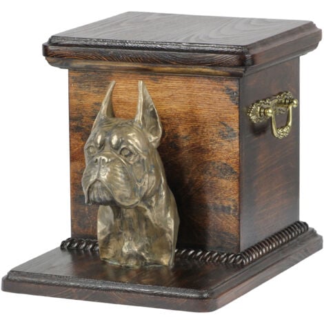 Les-Theresa Tierurne Für Hunde - Handgeschnitzt Aus Kiefernholz Mit Fotorahmen