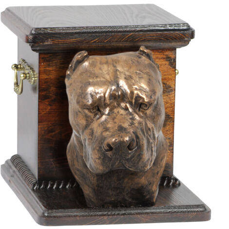 Argentinischer Hund, Dogo Argentino – eine Urne für Hundeasche mit einer Statuette, eine elegante Urne für einen Hund, eine einzigartige Urne mit einer Hundebüste von Art-Dog (1/3)