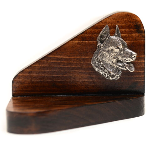 Beauceron Französischer Schäferhund - Kerzenständer aus Holz mit Hund, Teelichtständer, Hundedenkmal von Art-Dog